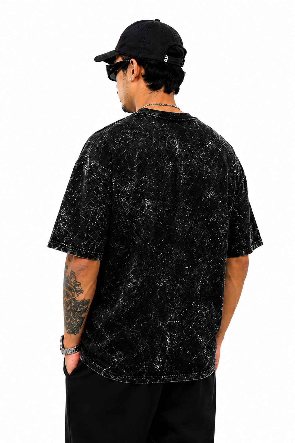 Believe Graphic Acid Wash Tee