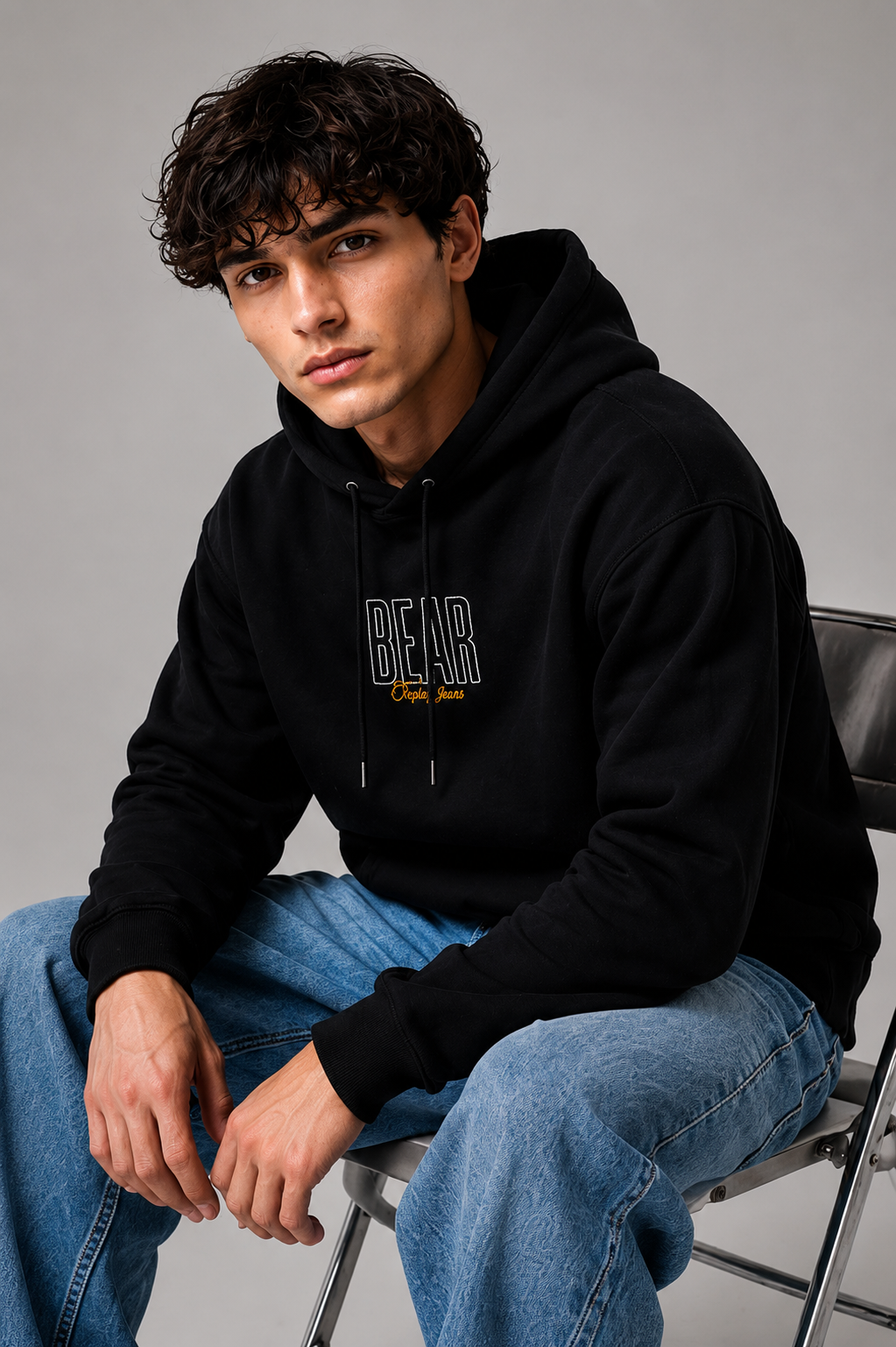 Urban Bear Graphic Hoodie