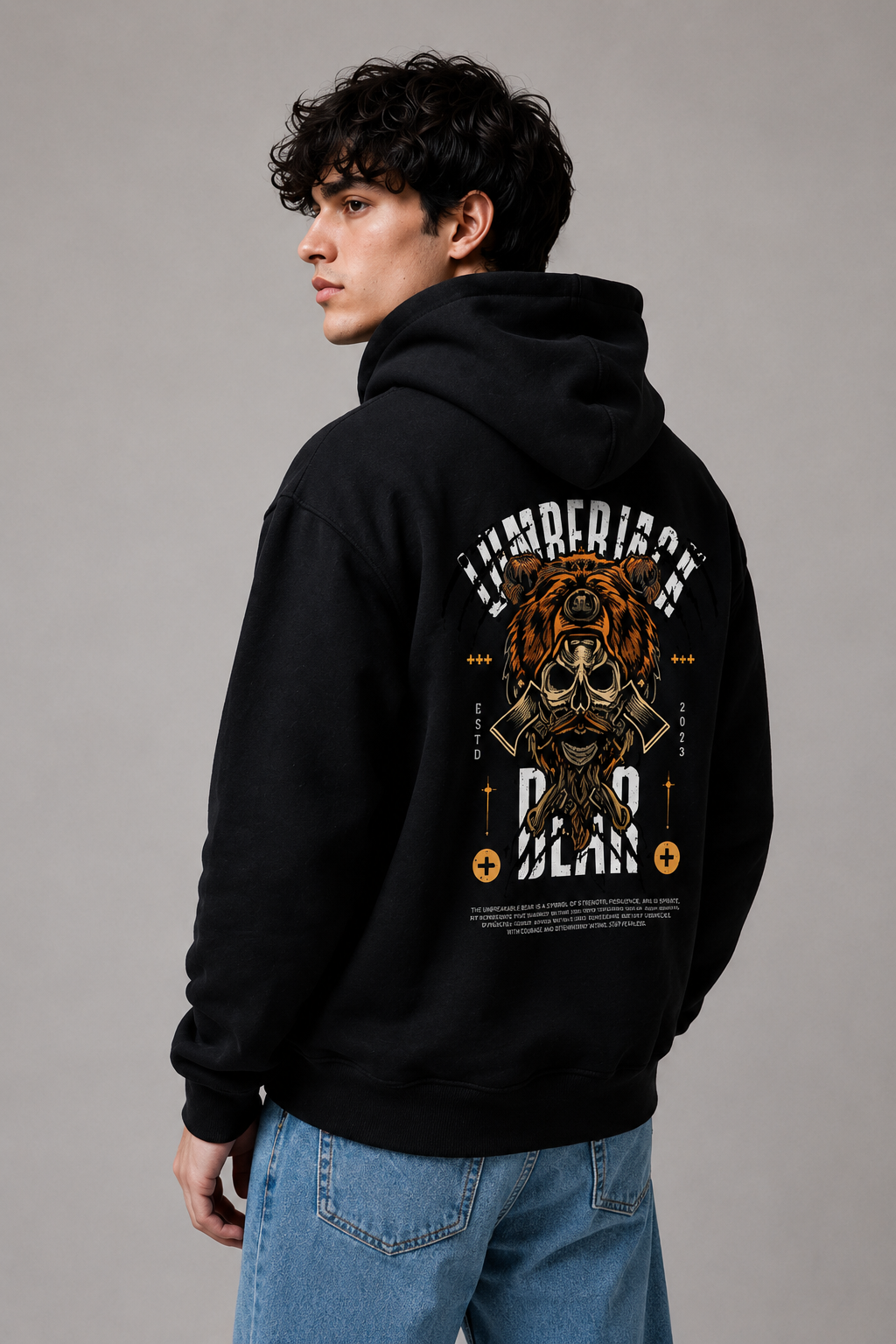 Urban Bear Graphic Hoodie