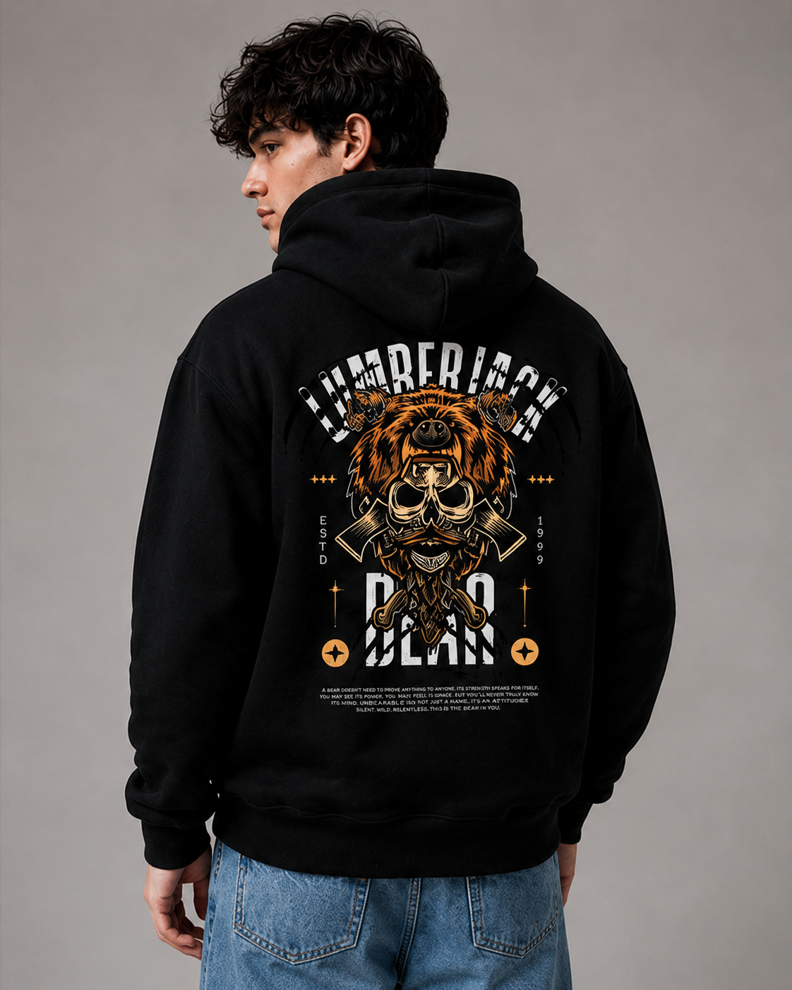 Urban Bear Graphic Hoodie