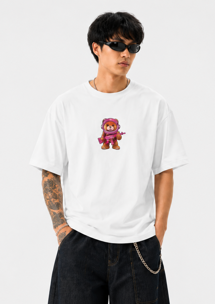 Fearless Bear Oversized Tee