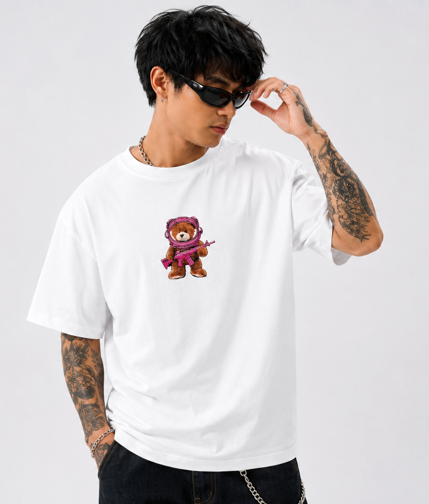 Fearless Bear Oversized Tee