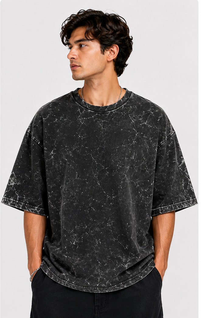 Acid Washed Oversized Tee