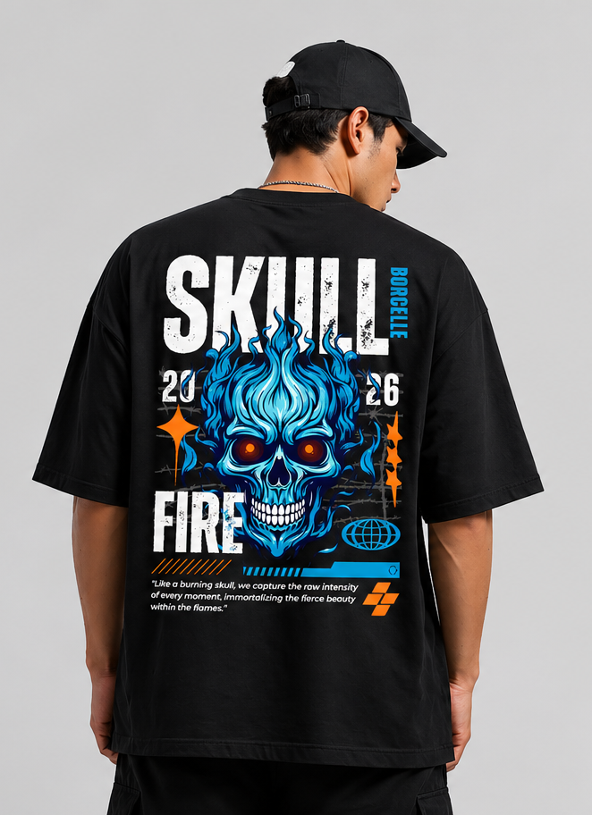 Skull Fire Graphic Tee